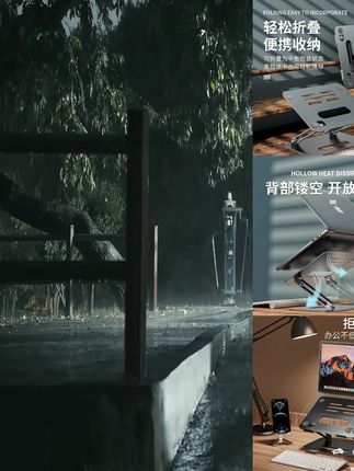 笔记本支架电脑支架桌面增高可折叠便携式悬空散热macbook