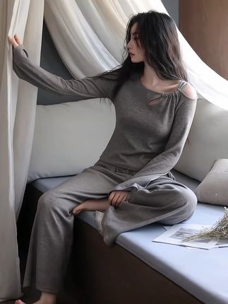 秋冬的快乐是绒绒给的#睡衣#加绒#檀蝶睡衣#精致女人必备#可外穿睡衣