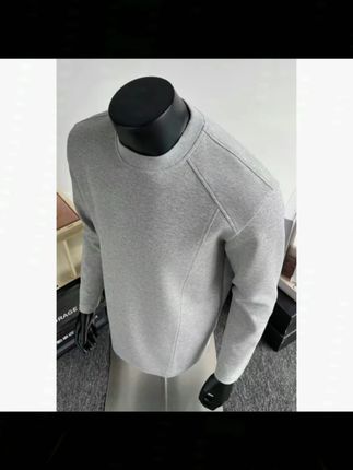 270g曼巴棉cleanfit美式解构拼接长袖t恤男秋季宽松圆领套头卫衣#套头卫衣 #长袖 #cleanfit #美式解构  #品质男装