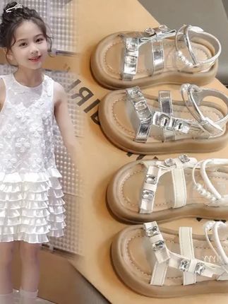 2025新款夏季儿童凉鞋中大童时尚女童休闲公主凉鞋厚底软底沙滩鞋 #好穿又好搭 #女童公主鞋 #生女儿就是用来打扮的 #夏季穿搭 #夏季凉鞋