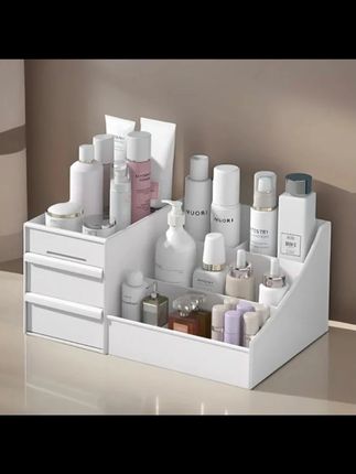 化妆品收纳盒学生宿舍收纳架家用桌面抽屉式护肤品大容量置物架#化妆品收纳盒 #桌面收纳架 #抽屉式收纳盒 #护肤品收纳 #学生收纳盒