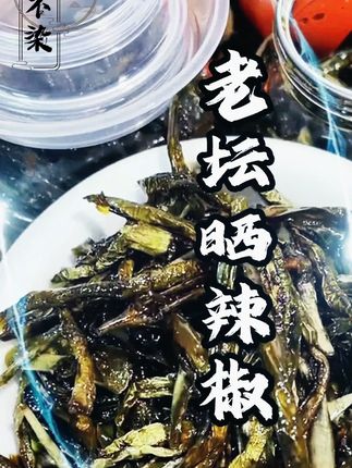 晒辣椒也太香了吧!🤤湖南人做下饭菜真的绝了!这个湖南特色的老坛晒辣椒,真的巨巨巨下饭,配饭配面都超好吃!