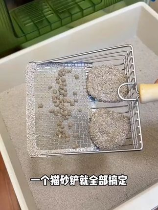 猫砂铲猫咪铲屎神器便携双间隙金属铲大号金属猫砂铲适用所有猫砂#猫砂铲 #铲屎神器 #猫咪用品 #金属猫砂铲 #双间隙猫砂铲