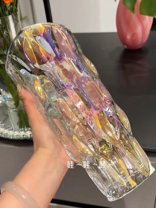 #花瓶 #玻璃花瓶 #客厅花瓶 #水晶玻璃花瓶 #高颜值花瓶