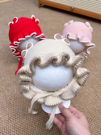一场秋雨一场寒,女鹅的帽子也要换成这种秋冬款的了 #婴儿帽子 #宝宝帽子 #宝宝穿搭 #母婴好物 #宝妈推荐