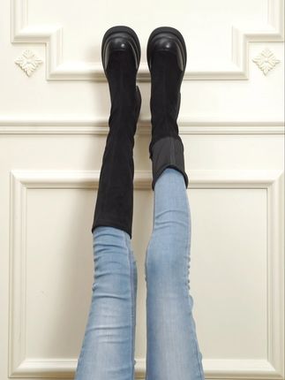 「靴筒高度刚好卡在膝盖下,显腿长又不压个子,小个子天菜!」#小个子穿搭