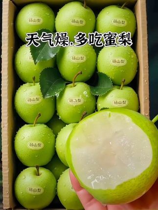 又回购了几箱这个青皮蜜梨,真的好好吃!个头又大又炮满,脆甜无渣一口就爆汁,炎热夏天怎么少得了梨呢 冷藏一下更爽哦,喜欢吃梨的姐妹们快冲鸭!!#超便宜超划算 #新鲜应季水果