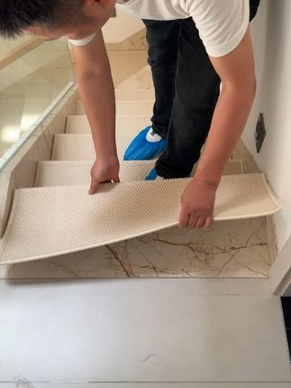 #楼梯垫 #楼梯踏步垫 #安装过程 #现场施工