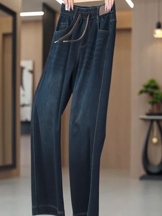 春秋新款高品质牛仔裤,入秋就穿这条! #牛仔裤女 #遮肉显瘦 #裤子