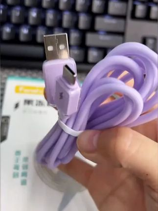 #帆势100W硅胶超级快充线适用华为荣耀手机安卓OPPO超级快充数据线 #数据线 #数据线推荐 #安卓数据 #线