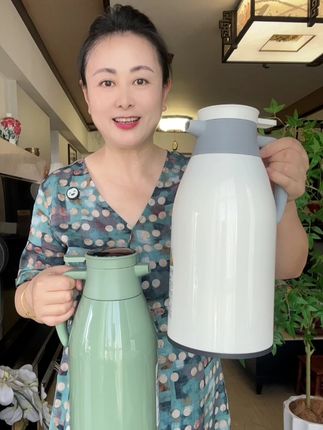 保温水壶家用玻璃内胆便携按压式热水瓶外壳加厚学生宿舍保温暖瓶#保温水壶 #暖水瓶 #热水瓶 #按压式热水瓶 #超便宜超划算