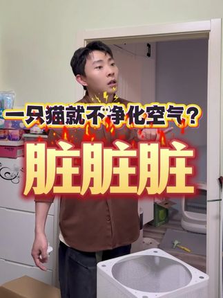 一只猫就不净化空气?脏脏脏 #净化器 #养猫人 #怡享吸毛除味消毒机 #过敏性鼻炎 #健康