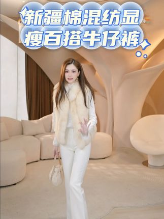 新疆 棉混纺 显瘦 百搭 牛仔裤 COCO BECCI【莫代尔牛仔】新疆棉混纺显瘦百搭牛仔裤CFXYC362074#时髦精 #上班穿搭 #显瘦显高显腿长 #牛仔裤搭配 #反季清仓