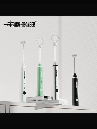 MHW-3BOMBER/轰炸机电动奶泡器咖啡拉花自动打奶泡器手持式打泡器#电动奶泡器 #咖啡拉花 #打泡神器 #手持奶泡器 #家用好物
