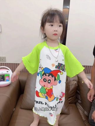 #高品质童装 #女童睡裙 #面料柔软 #生女儿就要这样穿 #睡裙