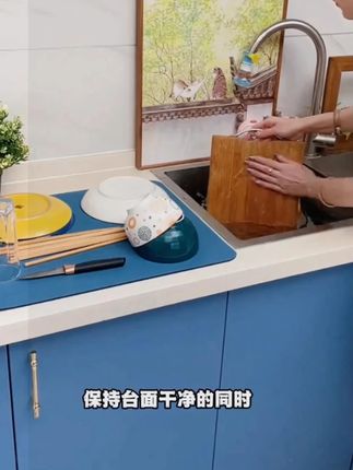 吸水垫厨房台面沥水垫杯子碗盘茶台洗手台隔热垫#吸水垫 #沥水垫 #隔热垫 #厨房好物  #好物推荐🔥