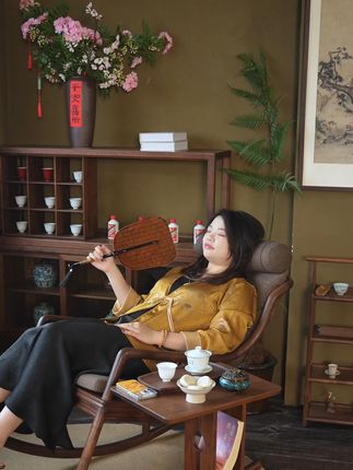 谁来都会心动的小角落 #实木家具