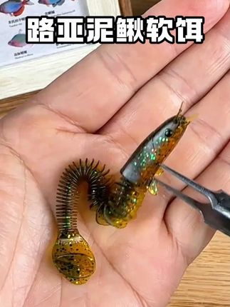 这个46节龙泥鳅软饵 造型真的太逼真了,可以路亚鳜鱼 翘嘴 鳡鱼 鲈鱼 等路亚对象鱼#假饵  #路亚翘嘴  #路亚鳜鱼  #路亚泥鳅软饵  #路亚软饵