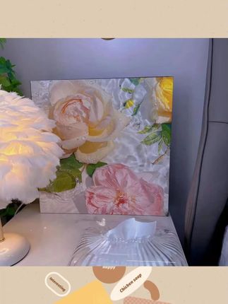 暖系玫瑰花海ins风装饰家居摆画床头柜电视机下方装饰画装饰十足#ins风装饰画 #玫瑰花海 #家居装饰 #装饰画推荐 #温馨家居