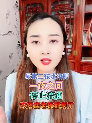 尿素二铵水溶肥 一夜之间 停止流通 农资店老板都疯了 #三农种植 #服务三农支持三农 #瓜果蔬菜 #种植技术