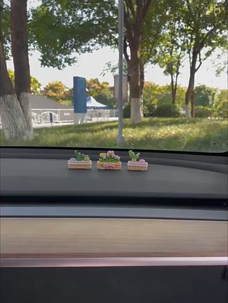 汽车郁金香小摆件