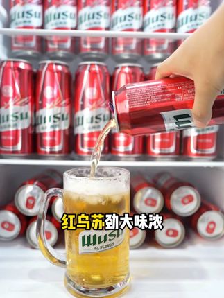 男人的快乐水!18罐浓郁红乌苏+6罐清爽白啤,大罐够劲 #啤酒 #乌苏 #乌苏白啤
