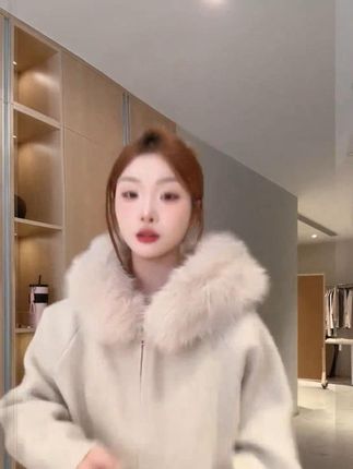 韩系甜美连帽针织毛衣开衫外套女小个子秋冬2025新款慵懒软糯 #甜美连帽针织毛衣#  毛衣开衫外套  #开衫外套#  秋冬穿搭  #韩系甜美穿搭