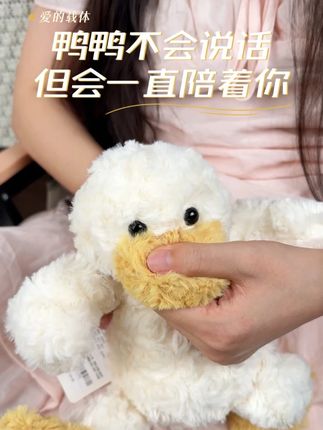 鸭鸭不会说话,但是会一直陪你 #玩偶 #治愈系 #阿贝贝 #阔爱炸了 #谁能拒绝呆萌的玩偶