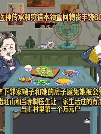 携带医神传承和狩猎本领重回物资丰饶60年代,开局拿下邻家嫂子