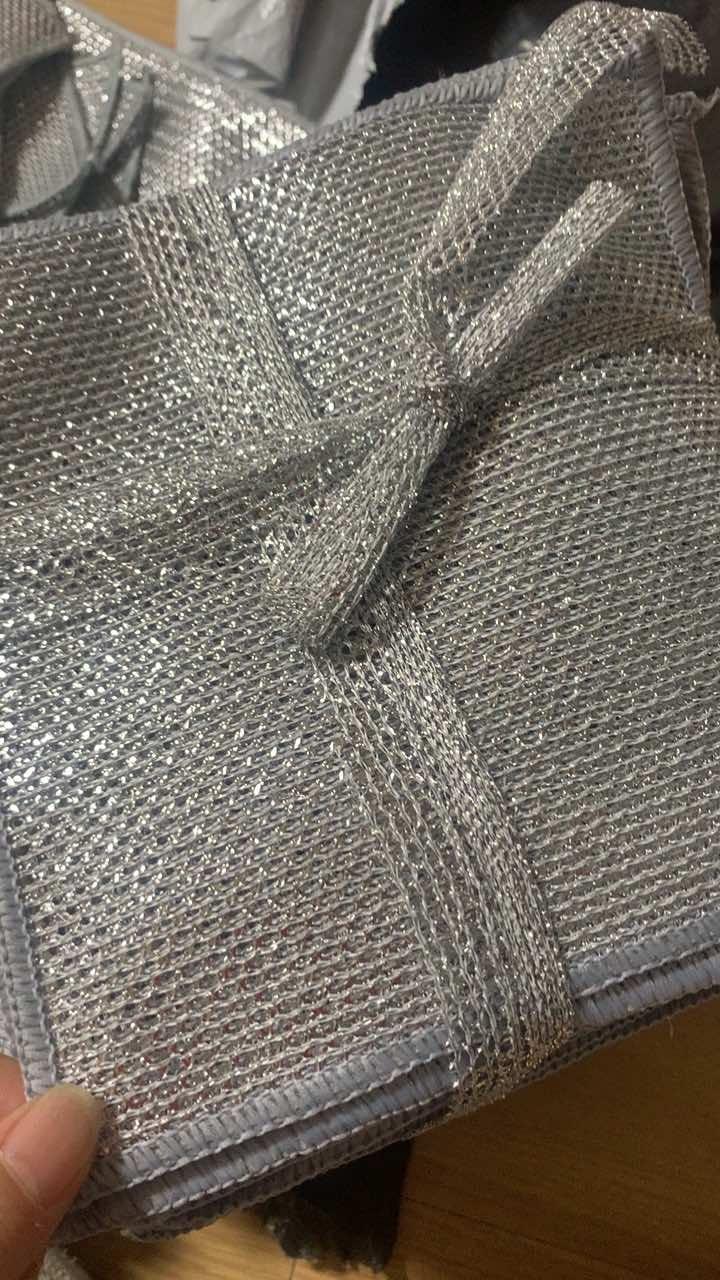 好物分享。升级【双层双面】银丝抹布洗碗布不沾油去污厨房灶台洗锅家用清洗布