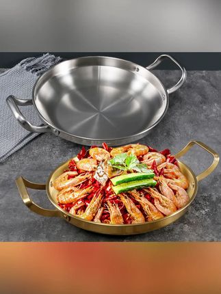 韩式干锅锅具酒精炉专用锅仔泡面锅汤锅平底锅火锅部队锅盆#干锅锅 #韩式干锅 #平底锅 #部队锅 #好物分享