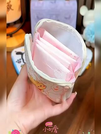 可爱又实用的姨妈巾收纳包 外出携带也不怕尴尬啦#姨妈包 #收纳包 #姨妈期必备
