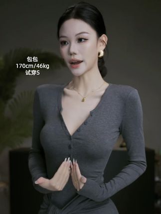 【松弛假日】法式灰色长袖连衣裙秋时尚气质修身显瘦绑带纯欲包臀 #品质女装#时髦精#高级感#显瘦遮肉#时尚