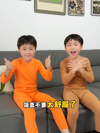 自己的孩子自己疼,立秋了,赶紧提前备上这款猫人热德姆内衣!#儿童保暖#宝妈推荐#秋冬必备