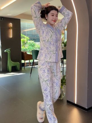 耐洗耐晒的纯棉睡衣,清洗后不变形、不褪色,持久耐穿#睡衣家居服 #谁穿谁好看系列 #夏季新款 #面料柔软舒适