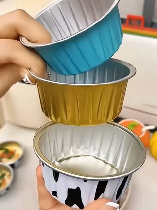 空气炸锅锡纸碗家用烤箱烘焙模具加厚锡纸盘布丁杯#空气炸锅锡纸碗 #烤箱烘焙模具 #加厚锡纸盘 #布丁杯 #家用模具