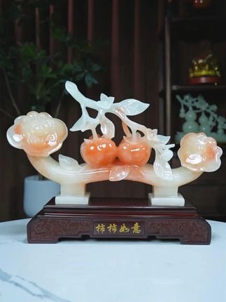 老板们都喜欢在家中和办公室摆的,就是这款柿子摆件。 #柿子摆件 #办公室摆件 #居家摆件 #摆件推荐 #公司开业
