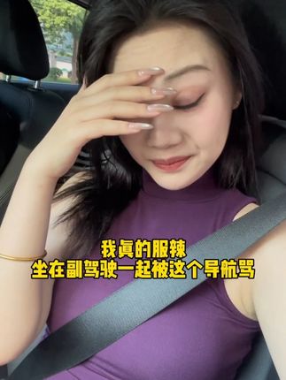 真服辣,坐在副驾驶一起被#林雪语音包 骂#导航