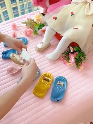 婴儿鞋袜春秋薄款宝宝防滑软底学步袜男女童立体卡通地板袜1-3岁#宝宝学步袜 #春秋薄款 #防滑袜子 #婴儿鞋袜 #立体卡通袜