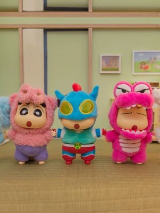 【TOPTOY】蜡笔小新换装派对搪胶毛绒挂件手办玩偶盲盒动感超人小新#TOPTOY #蜡笔小新盲盒 #挂件手办 #玩偶盲盒 #动漫周边