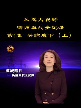 凤凰大视野:衡阳血战全记录 第1集 兵临城下(上) #衡阳保卫战 #凤凰大视野