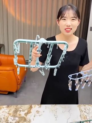 阳台晒袜子神器防风挂袜架家用婴儿袜夹晾衣架多夹子内衣内裤专用阳台晒袜子神器防风挂袜架家用婴儿袜夹晾衣架多夹子内衣内裤专用