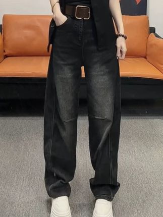 梨形身材微胖穿搭大码宽松阔腿牛仔裤子女弯刀香蕉裤2025年春季#显高显瘦显腿长 #显瘦穿搭 #百搭神裤 #穿出大长腿 #牛仔裤 @DOU+上热门 @巨量千川 @小店随心推