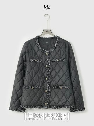 【黑菱小香棉服】 ME【黑菱小香棉服】奢牌感菱格绗线老钱保暖时尚百搭棉服@老杨的私服(周日见🩵) #穿出高级感 #时髦精 #棉服 #保暖又好看 #显瘦穿搭