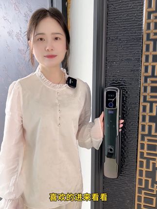 智能门锁,内外双摄,支持人脸识别,指纹,掌纹,密码,磁卡,钥匙跟视频通话手机远程开锁#智能锁指纹锁#智能锁#指纹锁