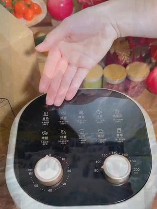 美的空气炸锅家用大容量多功能全自动网红无油烟低脂空气电炸锅