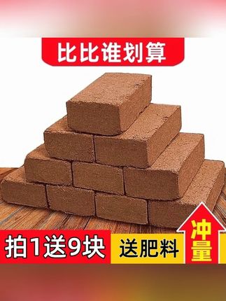 #营养土 #种花种菜专用土 #椰砖营养土 #营养土推荐 #椰砖营养土 肥椰砖低盐土养花种菜营养土通用型绿植栽培育苗椰土