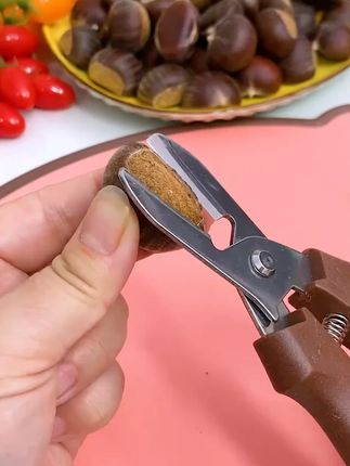 板栗去壳开口器剪刀板栗去壳神器