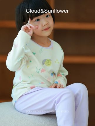 谁懂啊!女童秋季家居服挖到宝!卡通蜗牛超治愈,圆领无骨不勒身,孩子超爱穿~#家居服 #宝妈推荐 #高品质童装 #蕊儿妈 #源头实力厂家