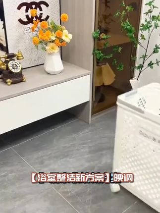 //映调折叠小推车脏衣篓卫生间脏衣服衣物大容量收纳筐家用浴室